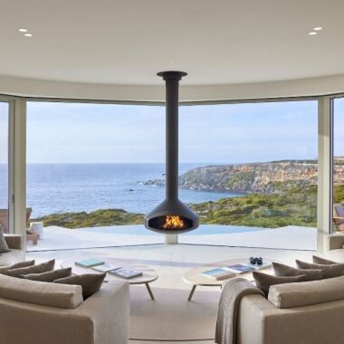lounge looking out over the sea